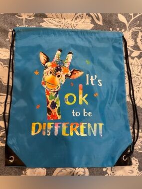 Colorful Drawstring Bag, NWOT